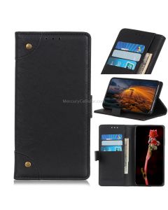 For Huawei Enjoy 20 Copper Buckle Retro Crazy Horse Texture Horizontal Flip Leather Case with Holder & Card Slots & Wallet