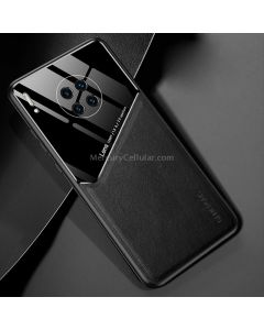 For Huawei Mate 30 All-inclusive Leather + Organic Glass Protective Case with Metal Iron Sheet