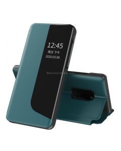 For Huawei Mate 20 Side Display Shockproof Horizontal Flip Leather Case with Holder & Call Answering Function & Sleep / Wake-up