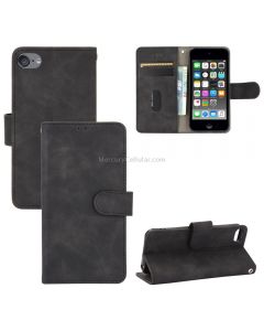 For iPod Touch 6 & 5 Solid Color Skin Feel Magnetic Buckle Horizontal Flip Calf Texture PU Leather Case with Holder & Card Slots & Wallet