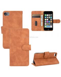 For iPod Touch 6 & 5 Solid Color Skin Feel Magnetic Buckle Horizontal Flip Calf Texture PU Leather Case with Holder & Card Slots & Wallet