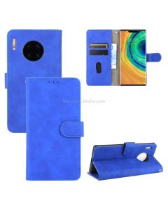 For Huawei Mate 30 Pro Solid Color Skin Feel Magnetic Buckle Horizontal Flip Calf Texture PU Leather Case with Holder & Card Slots & Wallet