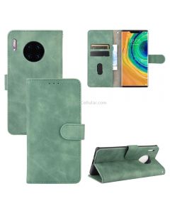 For Huawei Mate 30 Pro Solid Color Skin Feel Magnetic Buckle Horizontal Flip Calf Texture PU Leather Case with Holder & Card Slots & Wallet