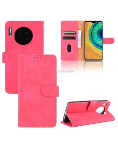 For Huawei Mate 30 Solid Color Skin Feel Magnetic Buckle Horizontal Flip Calf Texture PU Leather Case with Holder & Card Slots & Wallet