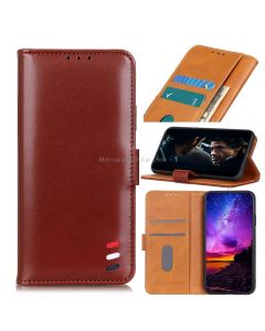 For Xiaomi Mi 10 5G 3-Color Pearl Texture Magnetic Buckle Horizontal Flip PU Leather Case with Card Slots & Wallet & Holder