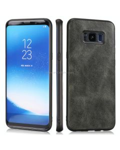 For Samsung Galaxy S8 Plus Crazy Horse Textured Calfskin PU+PC+TPU Case