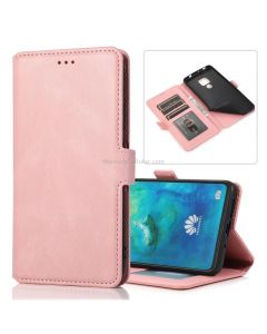 For Huawei Mate 20 Retro Magnetic Closing Clasp Horizontal Flip Leather Case with Holder & Card Slots & Photo Frame & Wallet
