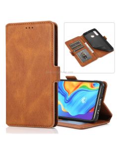 For Huawei P30 Lite Retro Magnetic Closing Clasp Horizontal Flip Leather Case with Holder & Card Slots & Photo Frame & Wallet