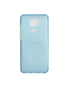 For Xiaomi Redmi Note 9 Color Button Translucent Frosted TPU Four-corner Airbag Shockproof Case