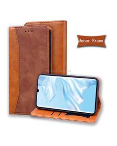 For Huawei P30 Pro Business Stitching Horizontal Flip Leather Case with Double Folding & Bracket & Card Slots & Photo Frame & Wallet