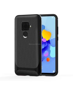 For Xiaomi Redmi 10X 4G / Note 9 Carbon Fiber Texture Shockproof TPU Protective Case