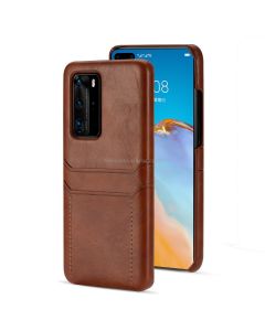 For Huawei P40 Pro Calf Texture PU + PC Protective Case with Card Slots