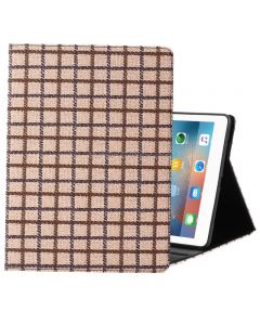 Woolen Plaid Pattern Horizontal Flip Leather Case with Holder & Sleep / Wake-up Function For iPad mini 2019 & 4