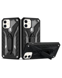 Shockproof TPU + PC Protective Case with Holder For iPhone 12 mini