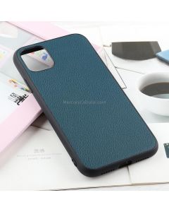Bead Texture Genuine Leather Protective Case For iPhone 12 / 12 Pro