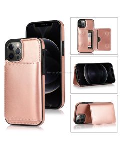 Shockproof PU + TPU Protective Case with Card Slots & Holder For iPhone 12 Pro Max