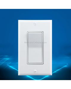 PC Double-connection Power Socket Switch, US Plug, Square White UL Single Control