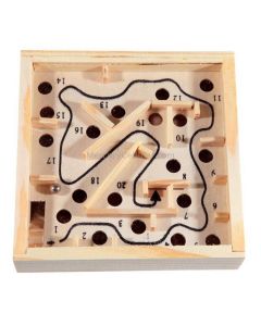 Intelligence Toys Wooden Palmtop Steel Maze Balancing Ball Game