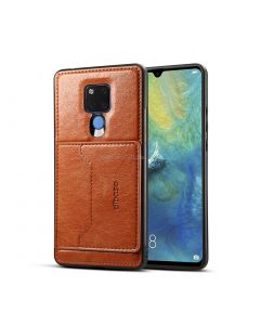 Dibase TPU + PC + PU Crazy Horse Texture Protective Case for Huawei Mate 20 X, with Holder & Card Slots