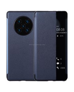 For Huawei Mate 40 Pro PU Leather Horizontal Flip Case, with Caller ID Display & Sleep / Wake-up Function