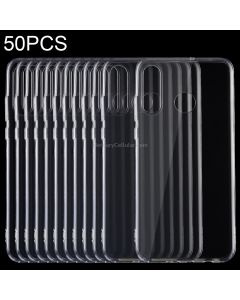 50 PCS 0.75mm Ultrathin Transparent TPU Soft Protective Case for Huawei P30 Lite