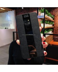 Shockproof Litchi Texture + Glass Case for Huawei Mate 20