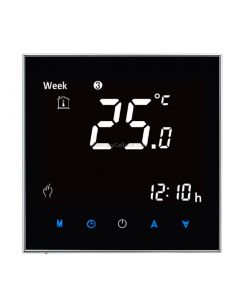 BHT-2001 3A Load Water Heating Type LCD Digital Heating Room Thermostat, Display Clock / Temperature / Time / Week / Heat etc.