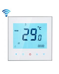 BHT-1000-GA-WIFI 3A Load Water Heating Type Touch LCD Digital WiFi Heating Room Thermostat, Display Clock / Temperature / Periods / Time / Week / Heat etc.