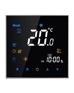BHT-3001 16A Load Electronic Heating Type LCD Digital Heating Room Thermostat with Sensor, Display Clock / Temperature / Time / Week / Heat etc.
