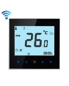 BHT-1000-GB-WIFI 16A Load Electronic Heating Type Touch LCD Digital WiFi Heating Room Thermostat with Sensor, Display Clock / Temperature / Periods / Time / Week / Heat etc.
