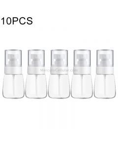 10 PCS Portable Refillable Plastic Fine Mist Perfume Spray Bottle Transparent Empty Spray Sprayer Bottle, 30ml