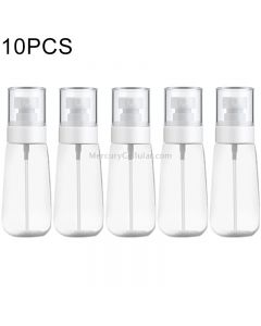 10 PCS Portable Refillable Plastic Fine Mist Perfume Spray Bottle Transparent Empty Spray Sprayer Bottle, 80ml