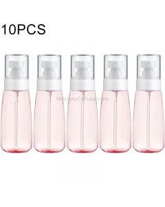 10 PCS Portable Refillable Plastic Fine Mist Perfume Spray Bottle Transparent Empty Spray Sprayer Bottle, 100ml