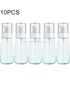 10 PCS Portable Refillable Plastic Fine Mist Perfume Spray Bottle Transparent Empty Spray Sprayer Bottle, 100ml