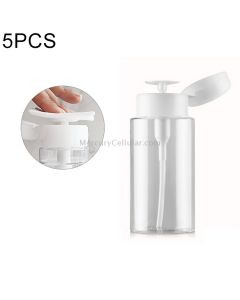 5 PCS Liquid Push Down Pump Dispenser Bottle Empty Plastic Bottle Container, 200ml