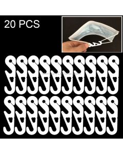 20 PCS Extension Adjustable Anti-Slip S Hook Ear Loops Retainer for Face Mask