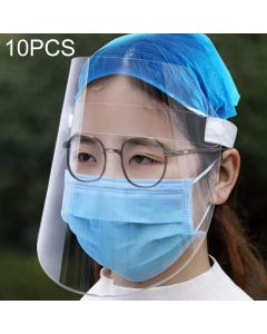 10 PCS Anti-Saliva Splash Anti-Spitting Anti-Fog Anti-Oil Transparent Mask Face Shield