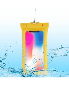 PVC Transparent Airbag Universal Waterproof Bag with Lanyard for Smart Phones below 5.5 inch
