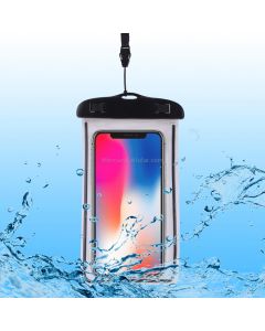 PVC Transparent Universal Luminous Waterproof Bag with Lanyard for Smart Phones below 6.0 inch