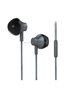 KIVEE KV-MT06 1.2m Wired Half In Ear 3.5mm Interface HiFi Stereo Earphones with Mic