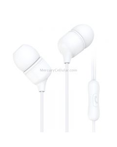 KIVEE KV-MT22 1.2m Wired In Ear 3.5mm Interface Stereo Earphones with Mic