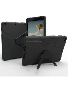For iPad 9.7 (2018) & iPad 9.7 inch (2017) PC+Silicone Shockproof Protective Back Cover Case With Holder