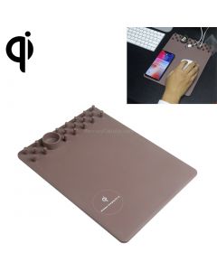 Multi-function Charging Mouse Pad Qi Wireless Charger with USB Cable, Support Qi Standard Phones, For iPhone X & 8 & 8 Plus, Galaxy S8 & S8 +, Huawei, Xiaomi, LG, Nokia, Google and Other Smart Phones