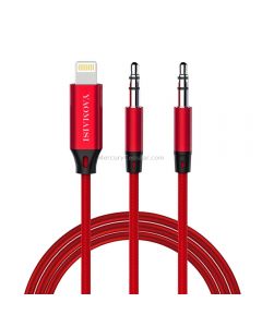 YAOMAISI Q18 1m 8 Pin Male to 3.5mm Male Audio Cable, For iPhone XR / XS / XS Max / X, iPhone 8 Plus / 7 Plus, iPhone 8 / 7