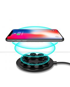 Basix C1 10W Sucker Round Metal Fast Charging Wireless Charger