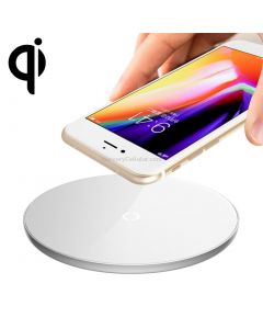Baseus Aluminium Alloy + Glass 10W Max Qi Wireless Charger Pad with 1.2m 8 Pin Cable, For iPhone, Galaxy, Huawei, Xiaomi, LG, HTC and Other Smart Phones