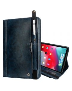 Crazy Horse Texture Horizontal Flip Leather Case for iPad Pro 12.9 (2018), with Card Slots & Pen Slot & Holder & Wallet