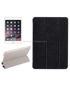Silk Texture Horizontal Flip Leather Case with Three-Folding Holder for iPad Mini 2019