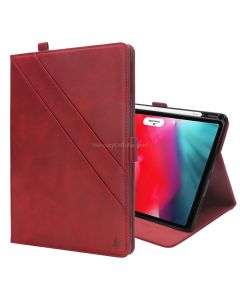 Horizontal Flip Double Holder Leather Case for iPad Pro 11 inch (2018), with Card Slots & Photo Frame & Pen Slot