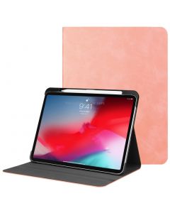Solid Color Cowhide Texture Horizontal Flip PU Leather Case for iPad Pro 11 inch (2018), with Holder & Sleep / Wake-up Function